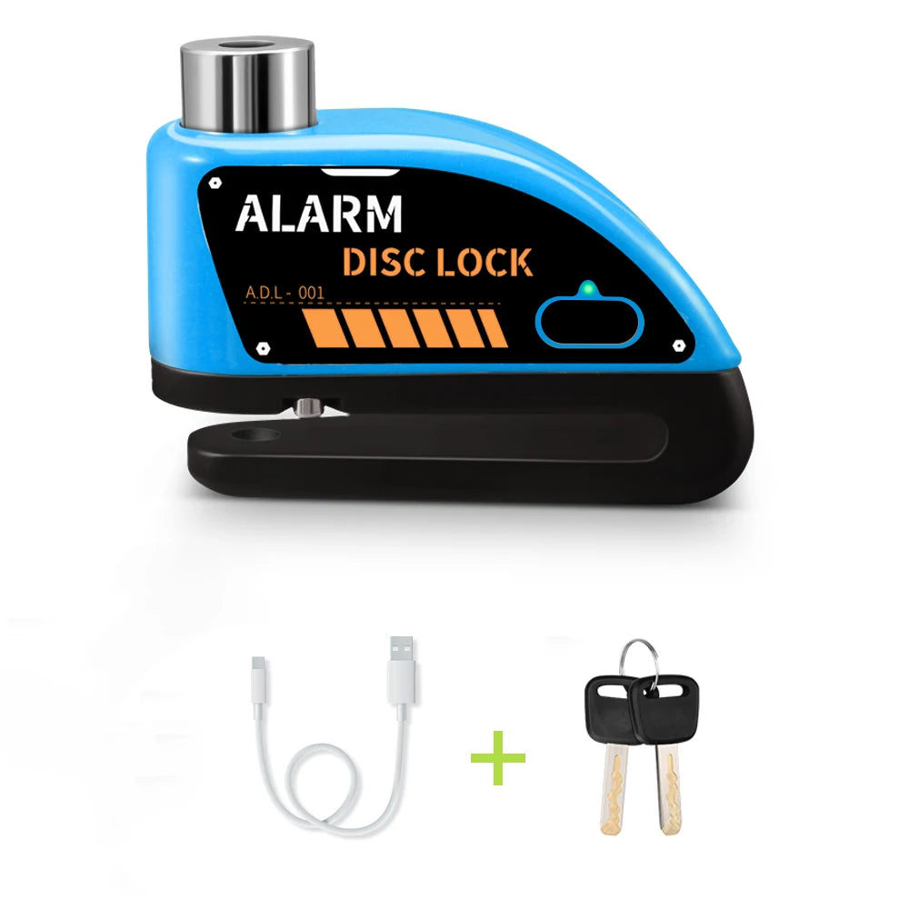 Extractme 110dB Motorcycle Alarm Disc Lock - Ultimate Waterproof Anti-Theft Security