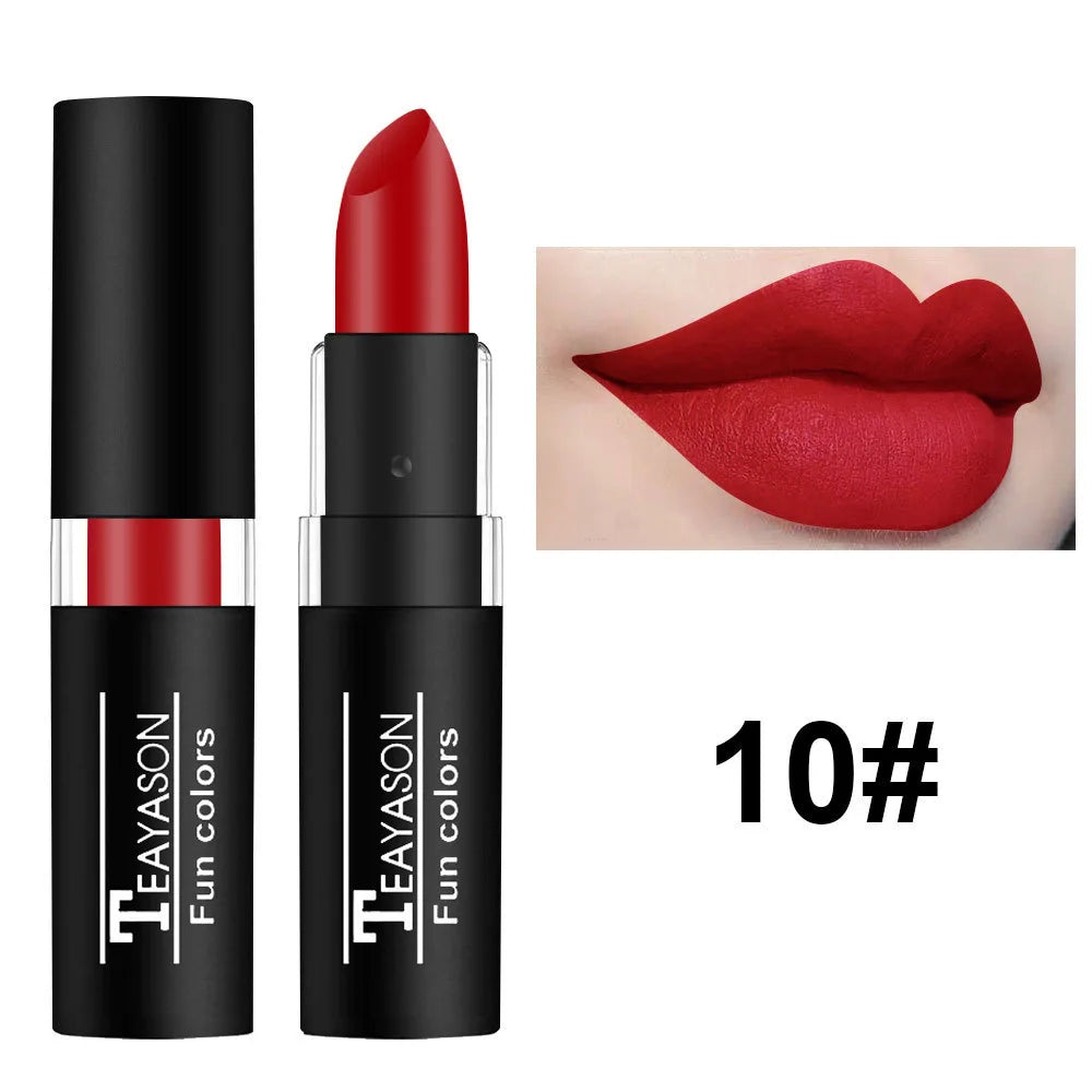 12 Colors Waterproof Matte Lipstick Set - Long Lasting Lip Gloss