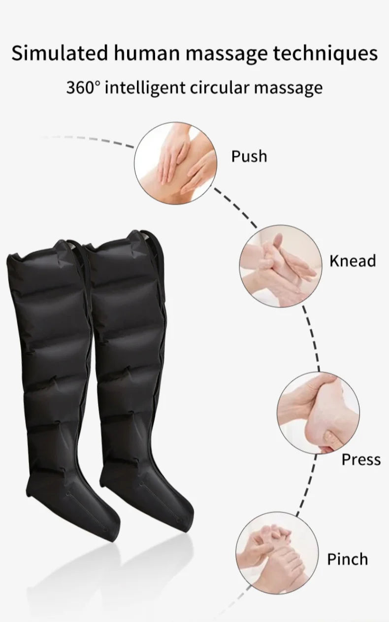 Leg & Foot Air Wave Massager Boots | Smart Circulation Recovery