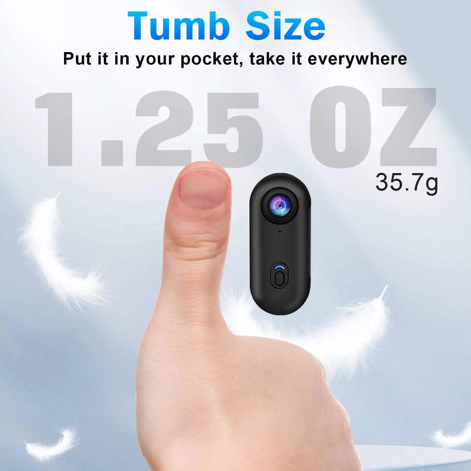 4K Mini WiFi Magnetic POV Action Camera - Waterproof Sport Vlogging Recorder