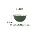 SOLECASA Floral Porcelain Dinnerware Set - Green Design
