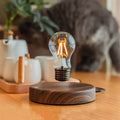 Levitating Moon Lamp - Magnetic Floating 3D LED Night Light with Wooden Base