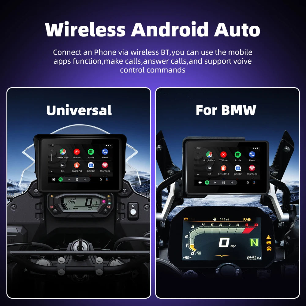 EKIY Wireless CarPlay Android Auto Navigation for BMW GS & XR