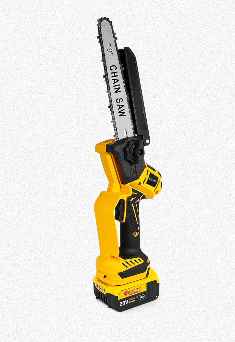 8-Inch 1380W Brushless Electric Chainsaw - Professional Pruning Saw for Dewalt 20V