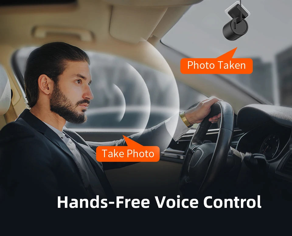 KAWA Dash Cam MINI 3 - 2K Dash Camera with Voice Control, Night Vision & WiFi APP