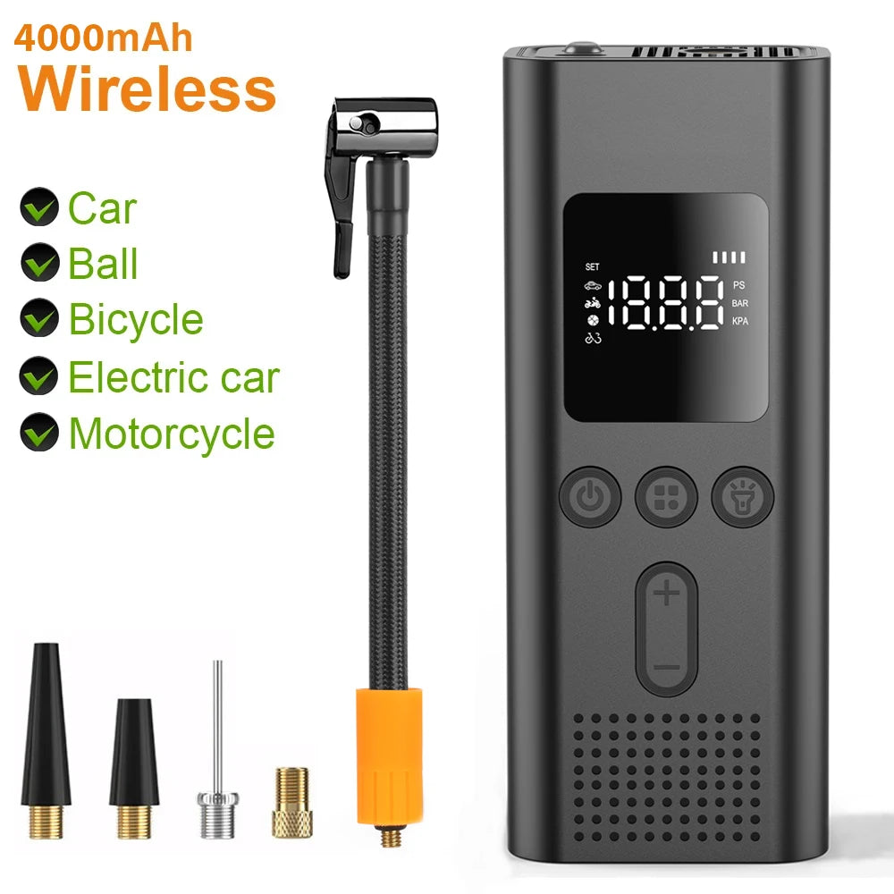 Wind&Moon 150PSI Portable Tire Inflator - Heavy-Duty Air Compressor