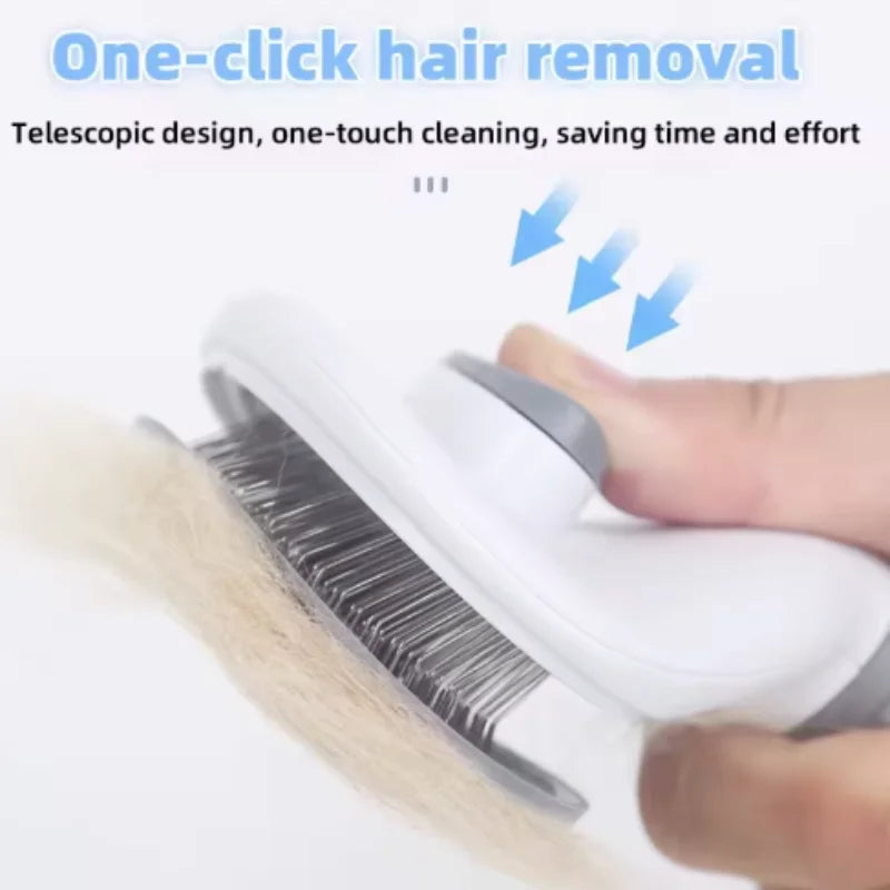 Self Cleaning Pet Brush & Dematting Comb - Dogs & Cats