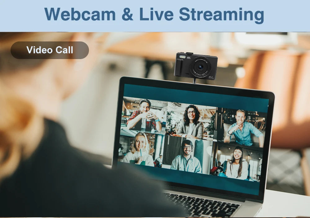 Ourlife AC600 4K 64MP Digital Vlogging Camera