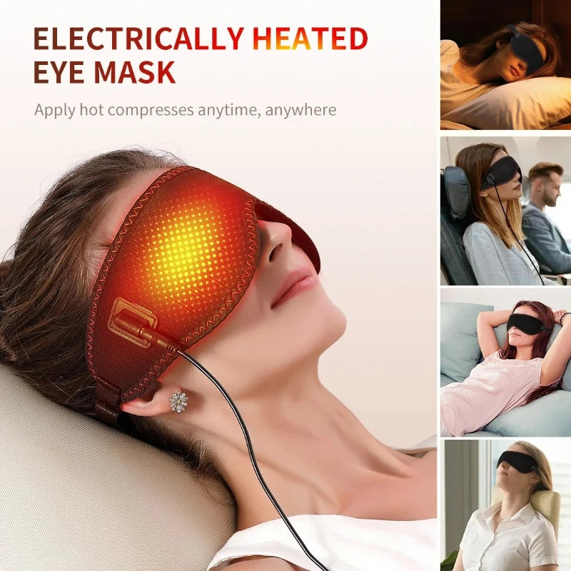 Vabena Heated Eye Mask for Dry Eyes - 3 Heat Levels & Hot Compress