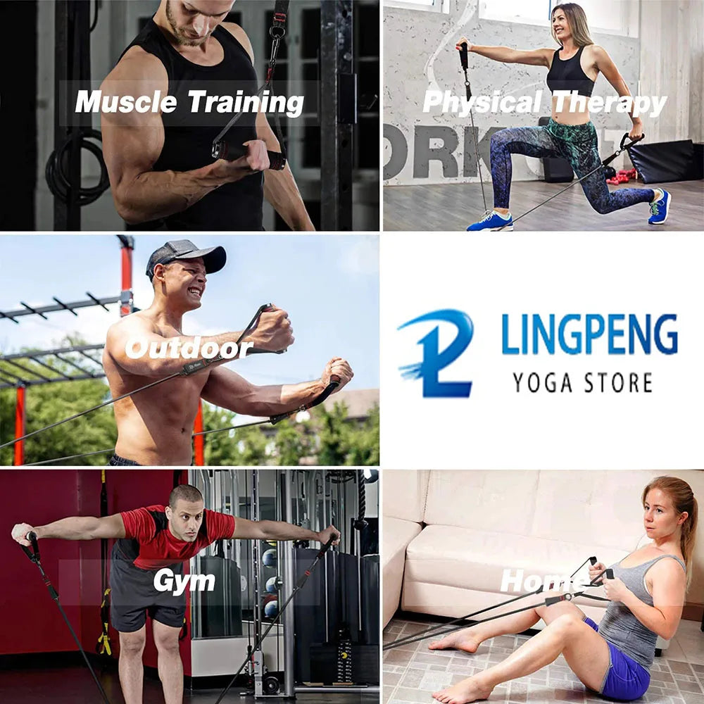 Resistance Bands Set: Full Body Workout for Strength Training & Fitness