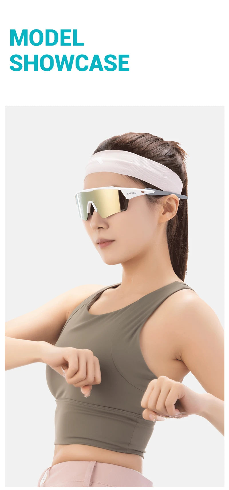 Kapvoe Photochromic Cycling Sunglasses UV400 MTB Road Bike Goggles Men Women