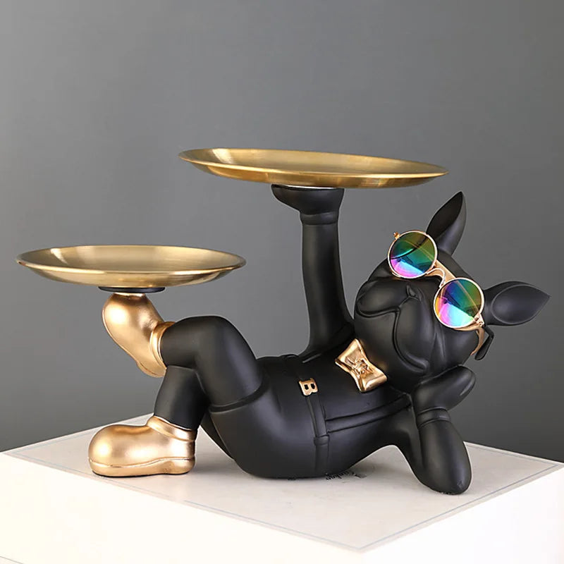 Bulldog Dog Statue - Cool Animal Figurine for Home Decor