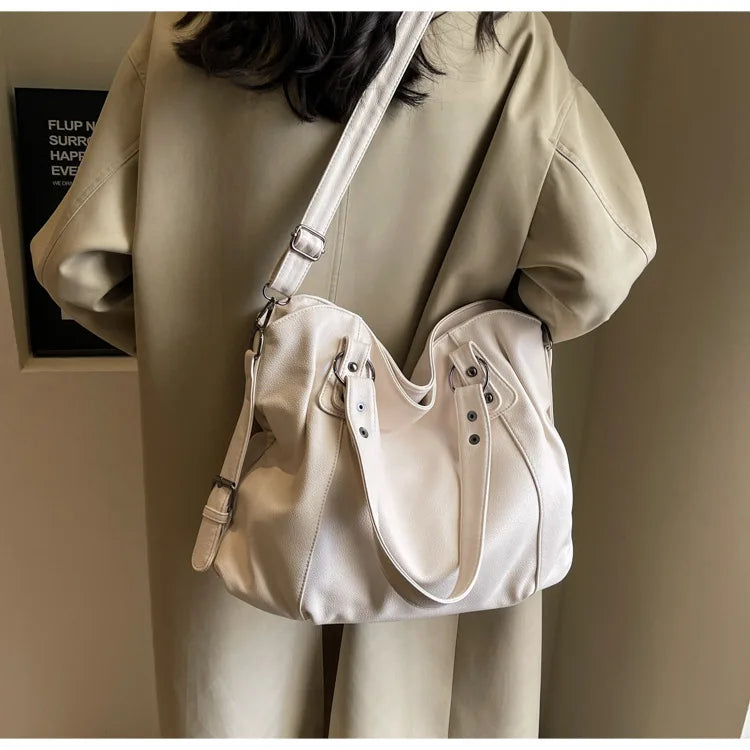 Vabena 2026 Soft Interior Shoulder Bags - High Quality Contrasting PU Handbags