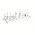 Expandable Pot & Pan Organizer Rack - Adjustable Kitchen Cabinet Storage Solution