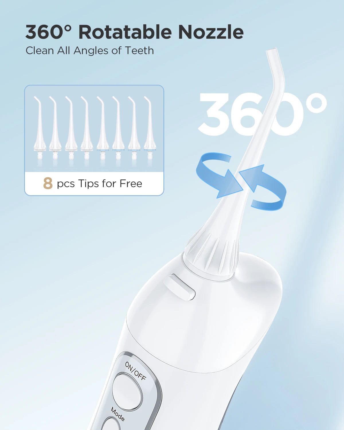 Fairywill Water Flosser - Rechargeable Portable Oral Irrigator