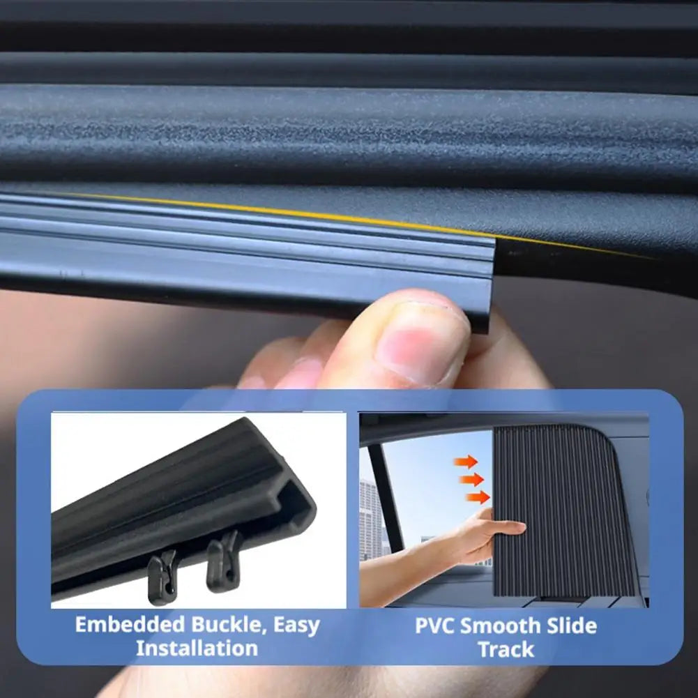 Car Window Sun Shade - Telescopic UV Heat Shield | 2/4 Pcs for Sedans & SUVs
