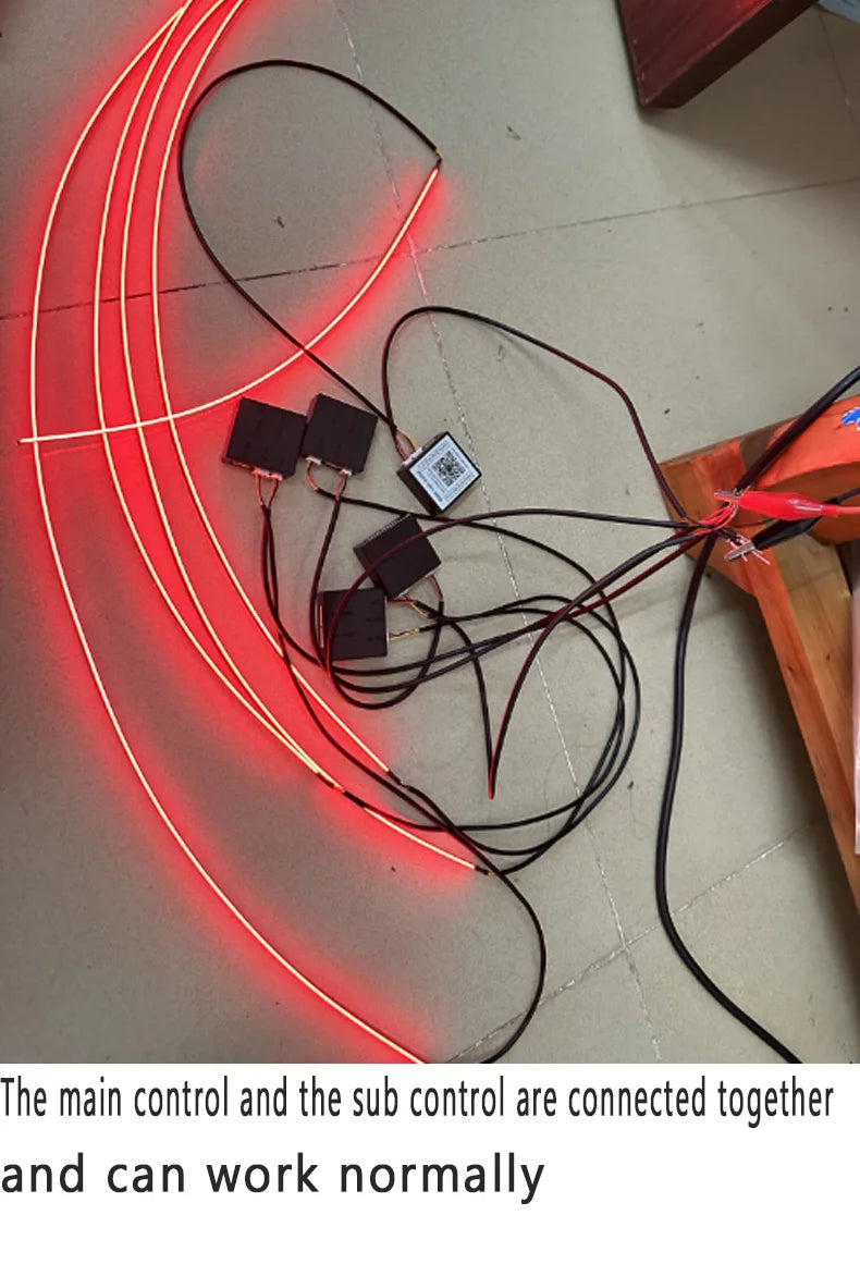 RGB LED Car Ambient Light Kit - APP Control Streamer Atmosphere Lamp