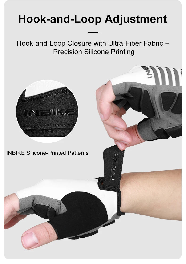 INBIKE Shockproof Gel Pad Cycling Gloves - Half Finger Summer Sport