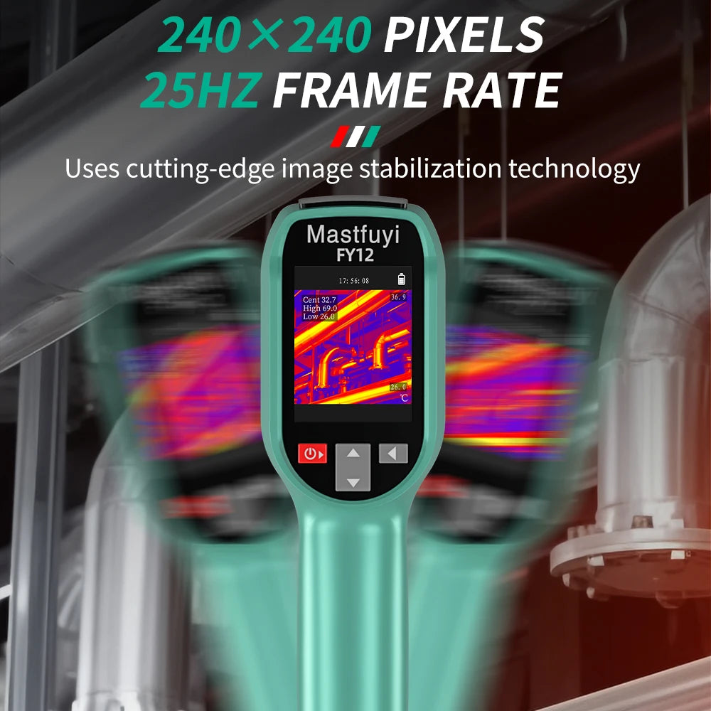 MASTFUYI Rechargeable Thermal Camera -20°C~550°C | Waterproof Handheld Imager