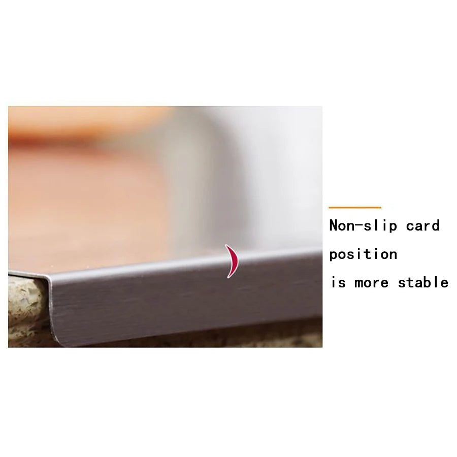 L-Shaped Stainless Steel Chopping Board - Large, Double-Sided Kitchen Tool