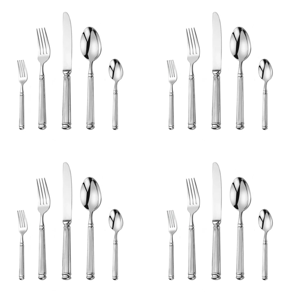 Luxury Roman Column 18/10 Stainless Steel Cutlery Set