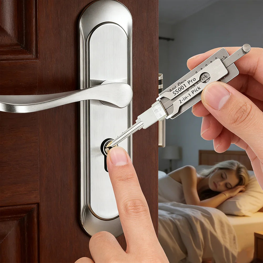 Professional SS001Pro SS002Pro 2-in-1 Key Decoder & Locksmith Tool Kit