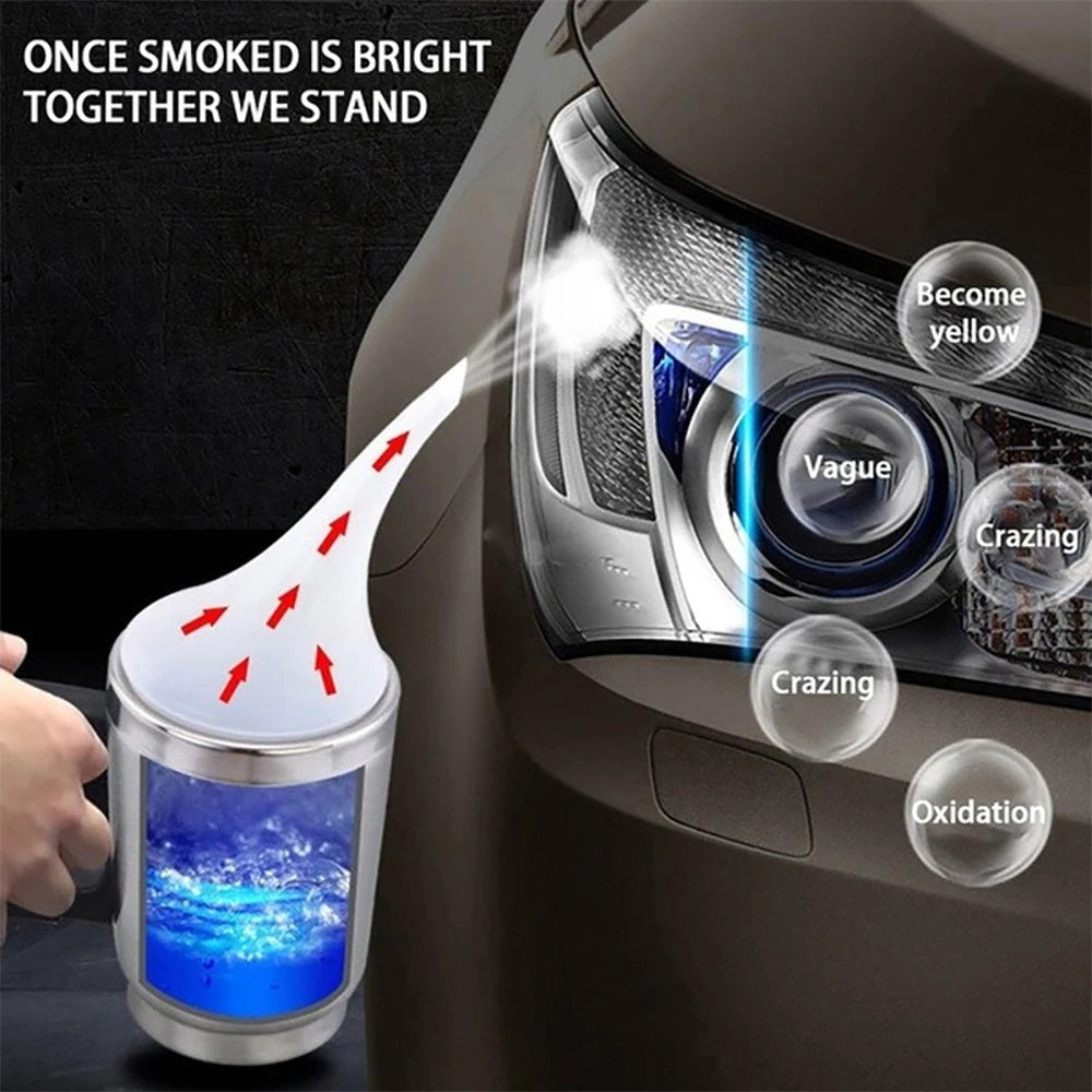 Car Headlight Restoration Kit - Repair & Polish Anti-Scratch