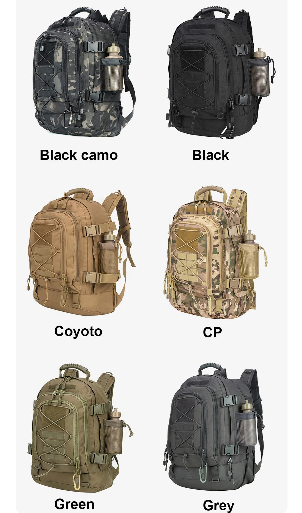 60L Heavy-Duty Tactical Assault Rucksack - Durable Gear for Extreme Conditions