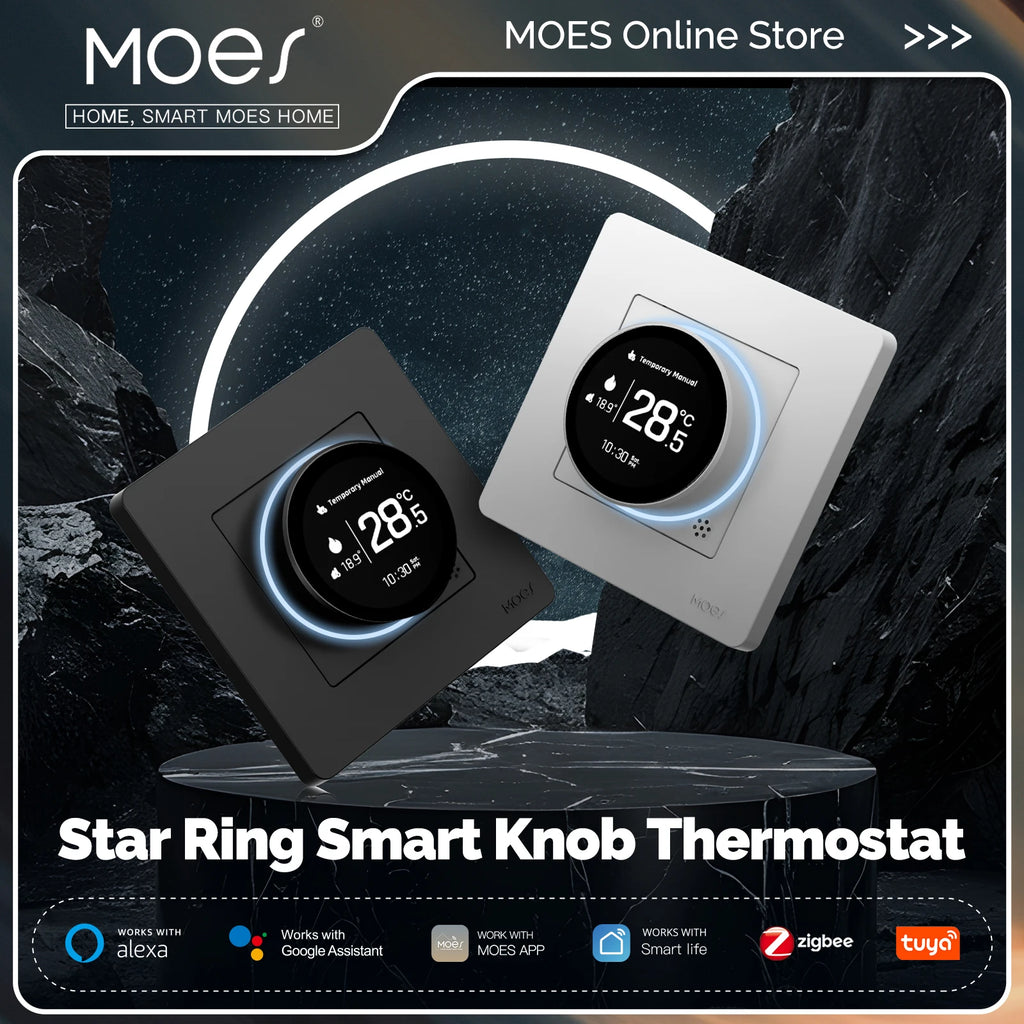 MOES Smart Knob Thermostat - Wi-Fi Heating Control