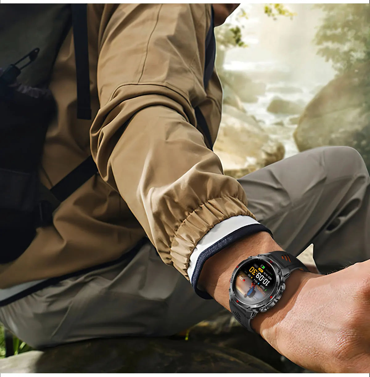 Vabena 2025 GPS Map Smartwatch | Navigation & Fitness for Men & Women