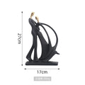 Scandinavian Abstract Dancer Sculpture - Modern Ballet Decor