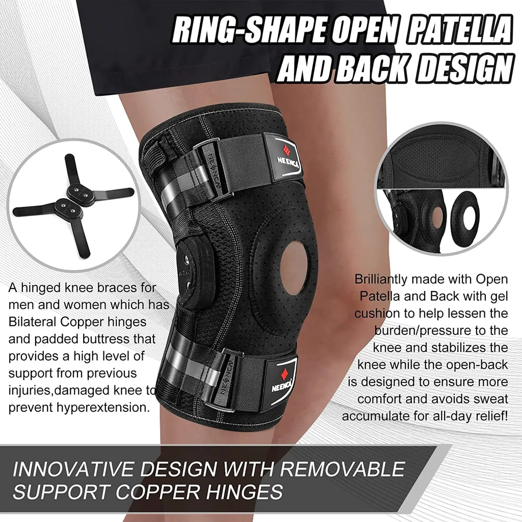 NEENCA Hinged Knee Brace - Advanced Support for Pain Relief & Recovery
