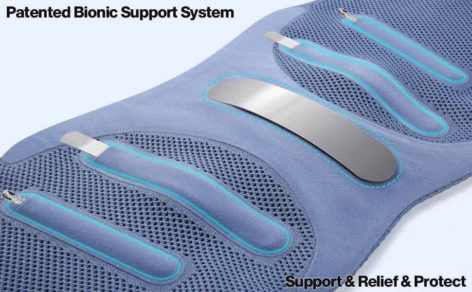 NEENCA Back Support Brace - Adjustable Lumbar Pain Relief Belt for Sciatica & Injuries