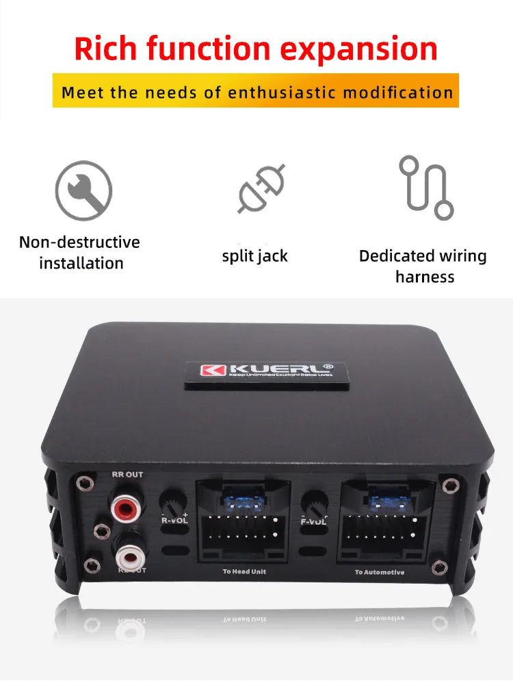 Car Power Amplifier 4*60W DSP | Lossless Audio for Android Large Screens