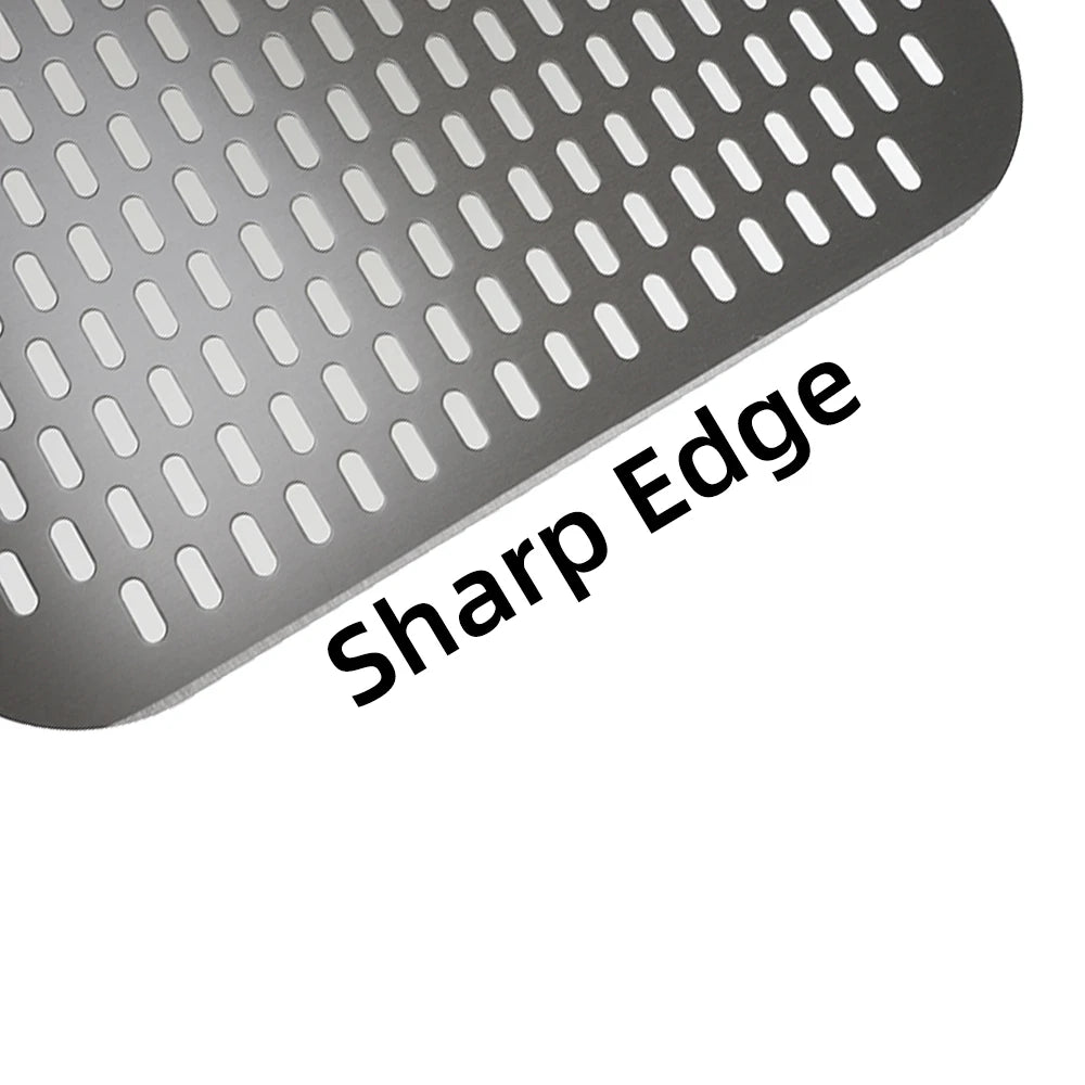 6-14 Inch Hard Anodized Aluminum Pizza Peel – Durable Oven Spatula & Bread Paddle