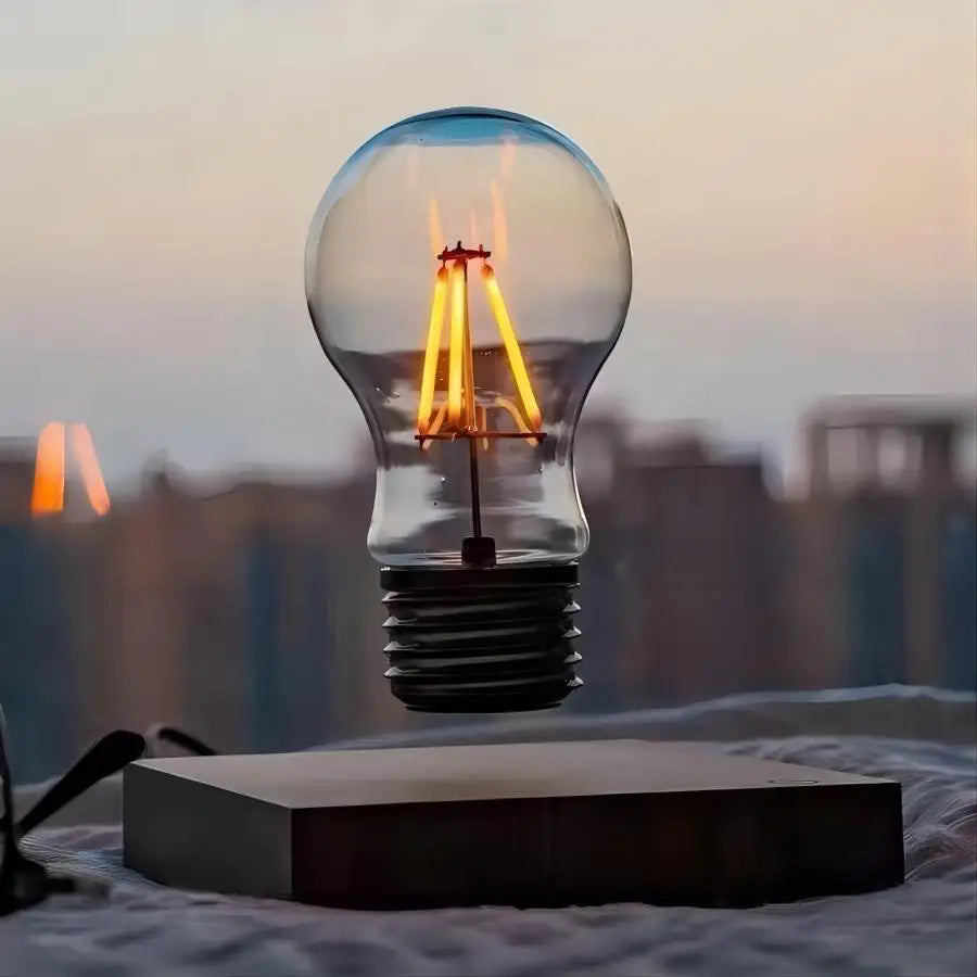 Magnetic Levitation Lamp - Floating LED Bulb Desk Light & Novelty Decor