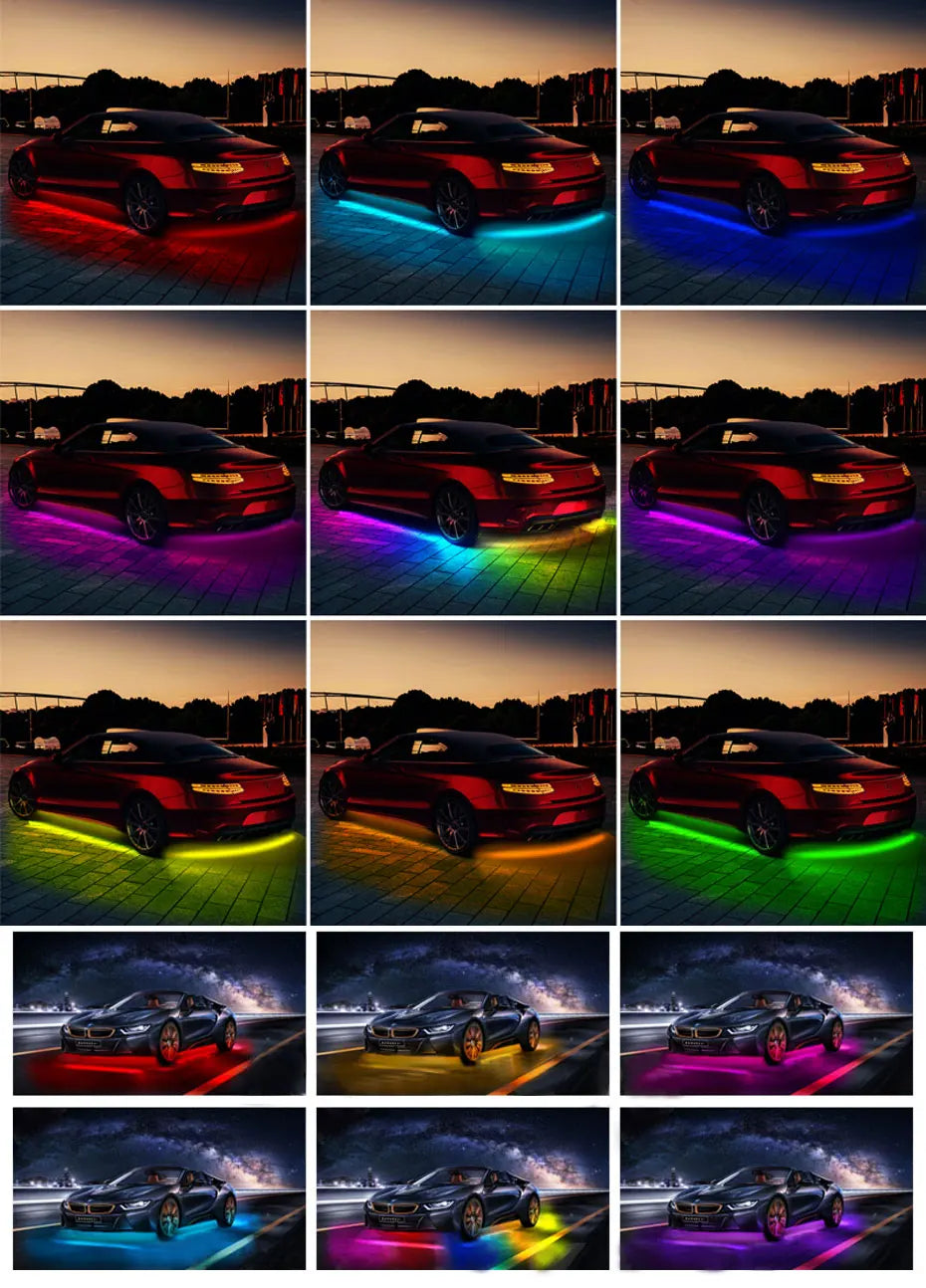 BLALION Flexible Car Underglow LED Light Strip 12V with App Control