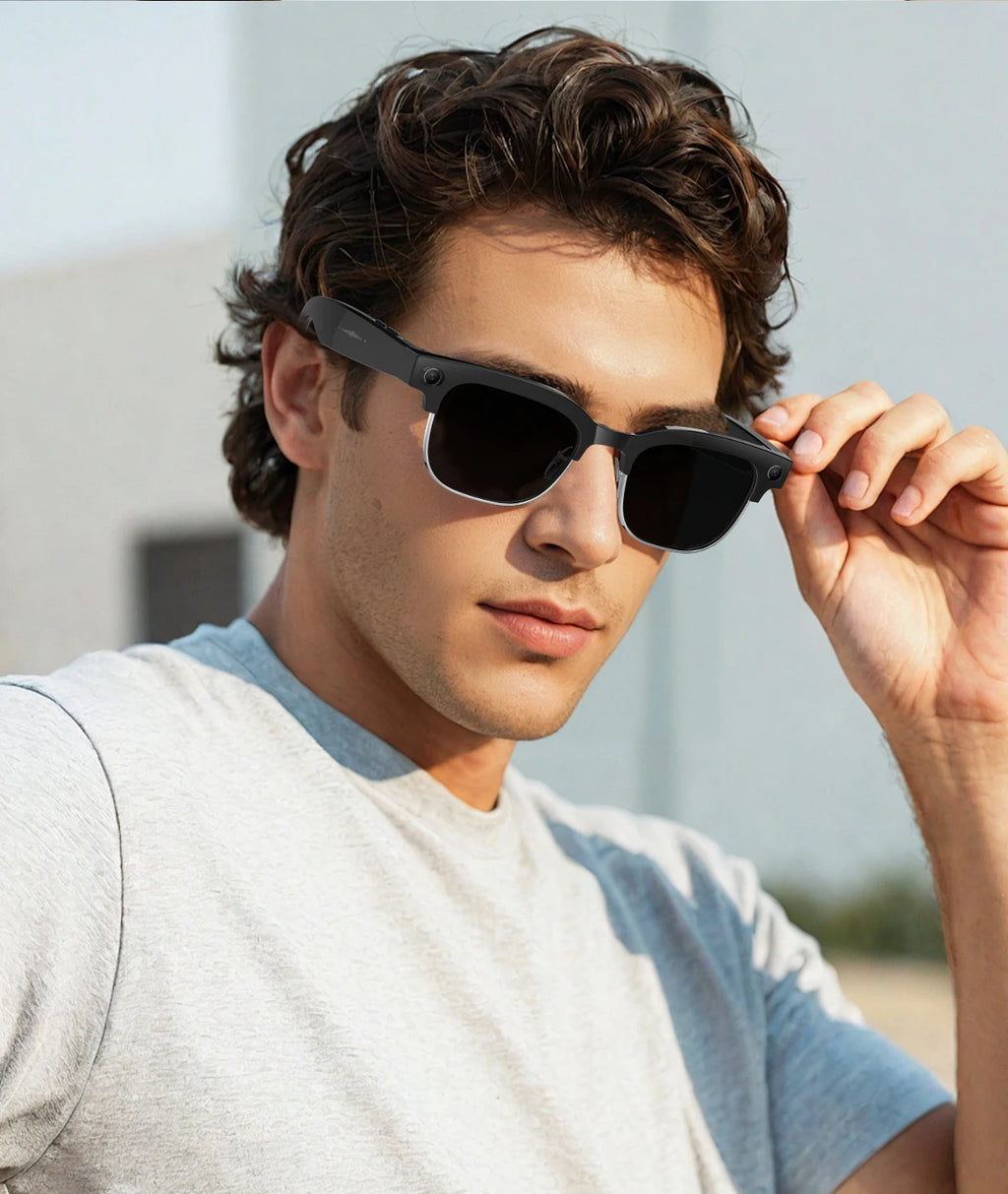 Vabena 2026 Smart Camera Glasses for Men - 800W, AI, Video & Translation