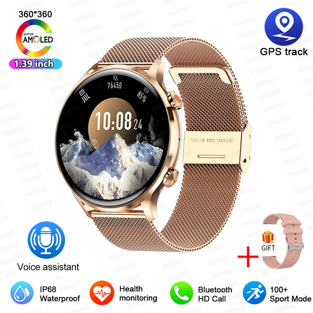 Vabena 2026 Smartwatch for Women & Men | AMOLED, GPS, IP68