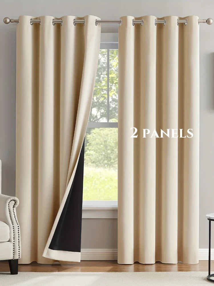 Modern 100% Blackout Curtains | Total Room Darkening & Privacy