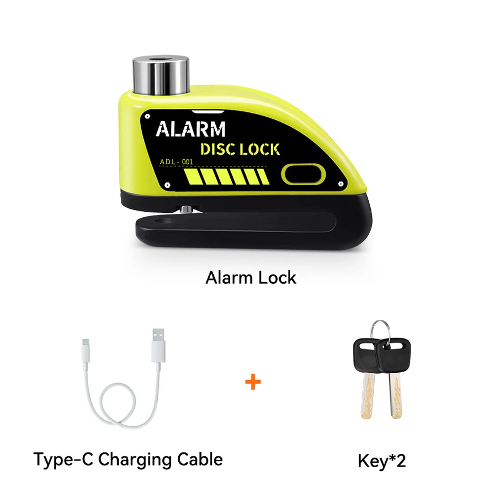 Extractme 120dB Motorcycle Alarm Disc Lock - Anti-Theft Security
