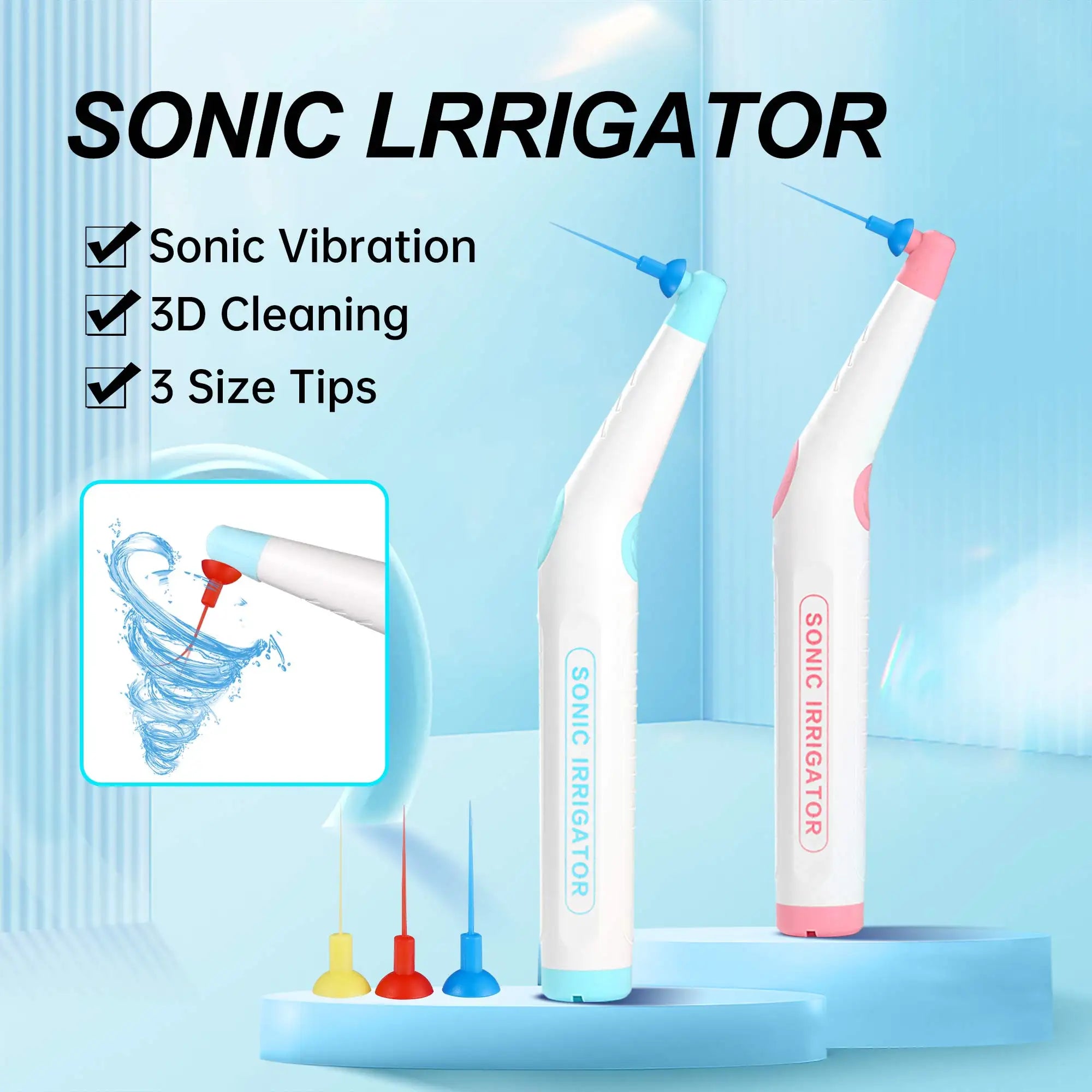60Pcs Dental Sonic Irrigator Tips for Root Canal Cleaning & Endodontic Tools