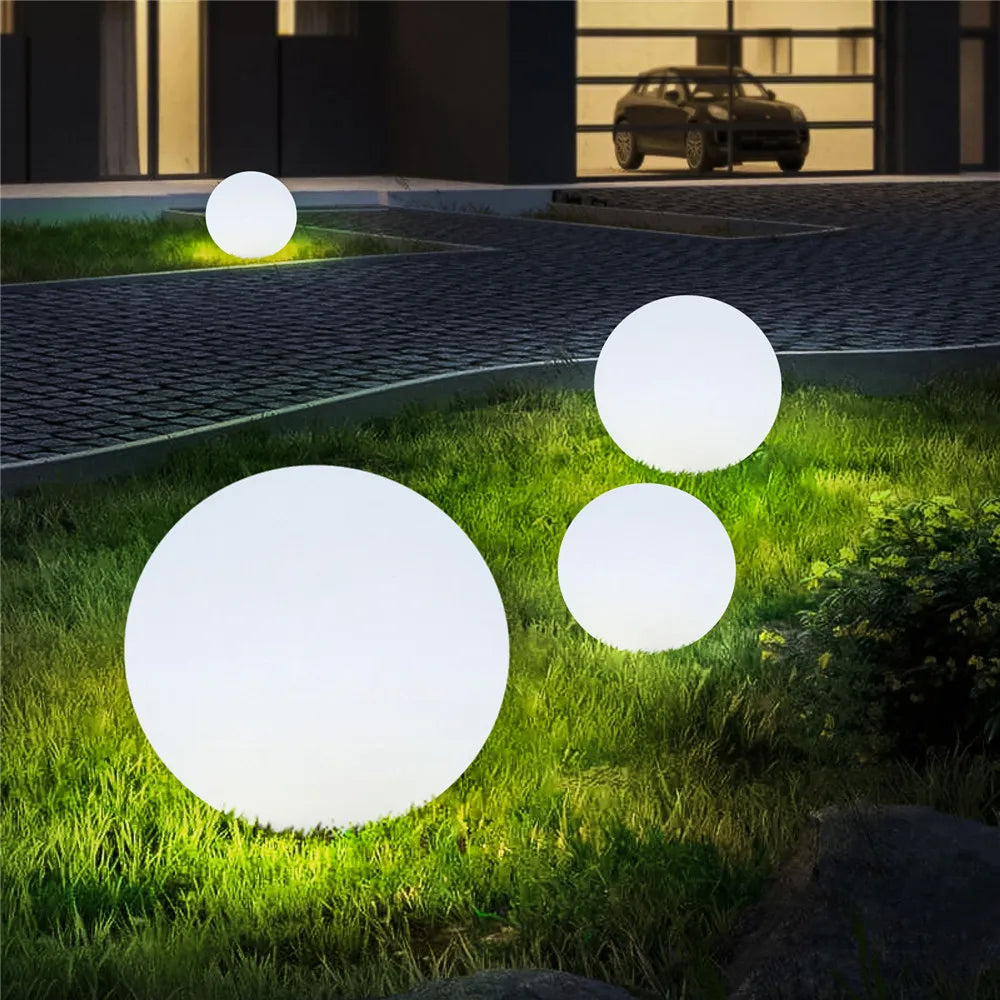 DACHAN Waterproof RGB LED Garden Ball Light - Outdoor Decorative Sphere