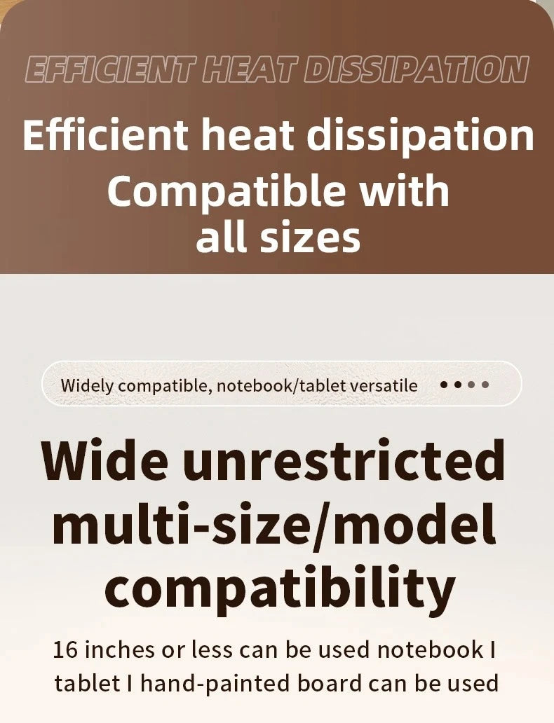 XIKCU Foldable Laptop Stand - 360° Rotating Aluminum Notebook Table