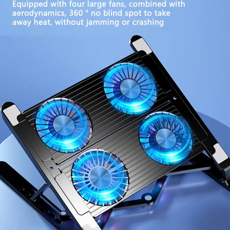 Vabena Laptop Cooling Stand - Portable Ergonomic Riser