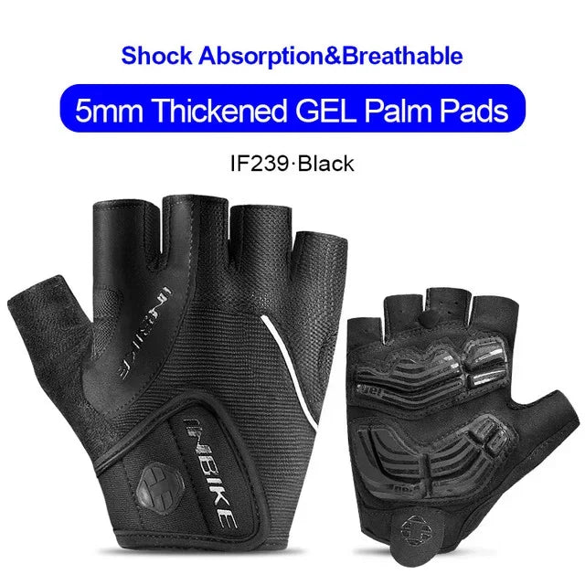 INBIKE Shockproof Gel Pad Cycling Gloves - Half Finger Summer Sport