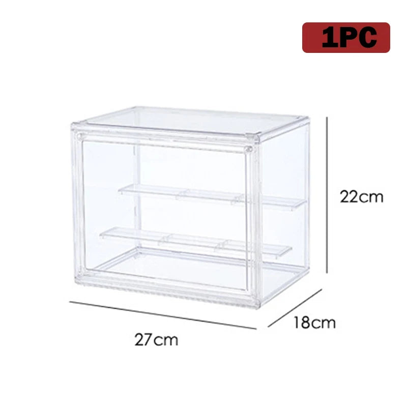 Large Capacity Clear Acrylic Organizer Box for Figures, Blind Boxes & Makeup