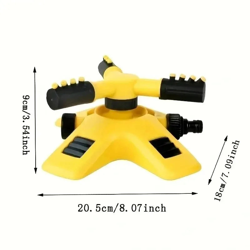 360° Automatic Rotating Garden Lawn Sprinkler for Large Area Coverage
