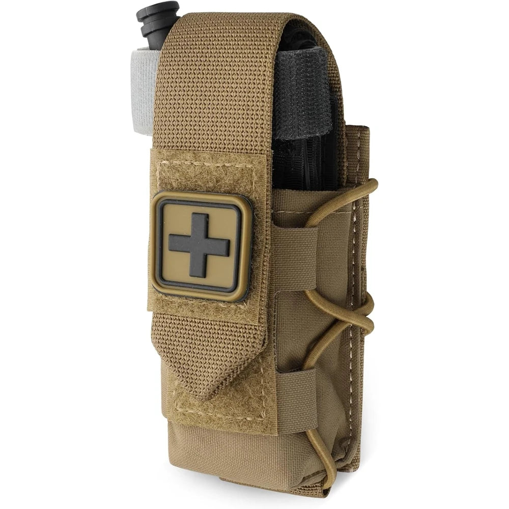 MOLLE Tourniquet Holder IFAK Pouch TQ Holster Tactical Medical Kit