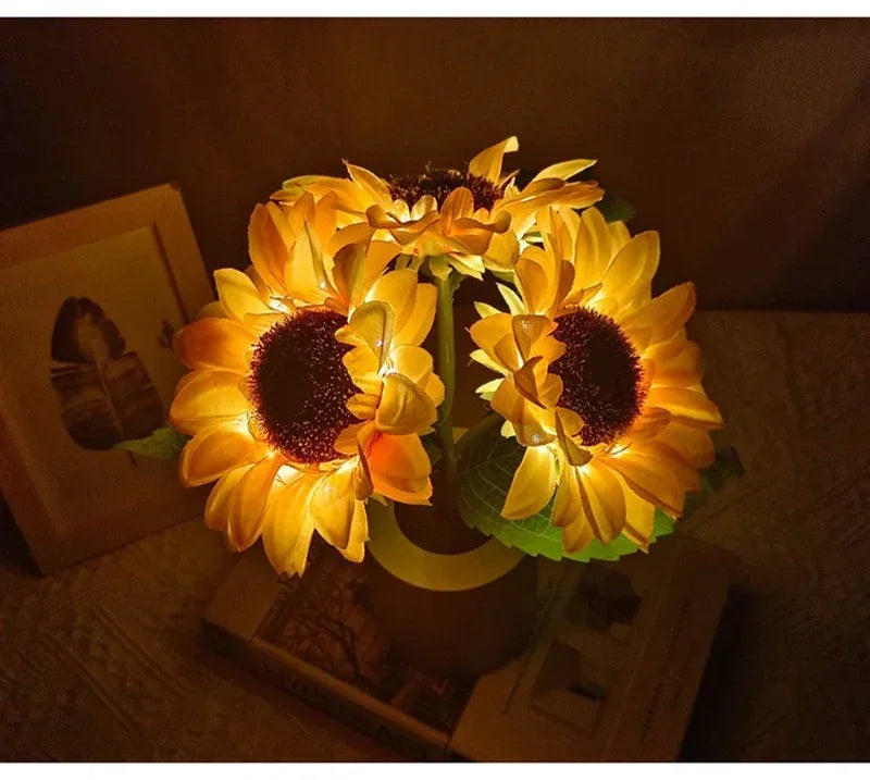 Vabena Rechargeable Sunflower LED Accent Light | Ambient Decor